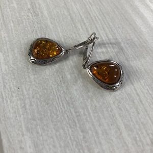Beautiful amber earrings